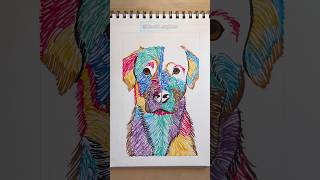 Dog pop art idea🐾🐶 #popart #ohuhuart #artshorts #colorful