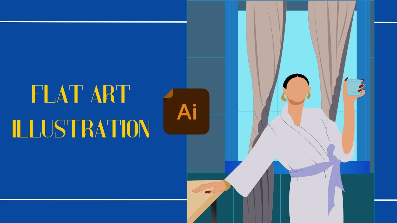 Flat Character Design in Illustrator | Adobe Illustrator - YouTube