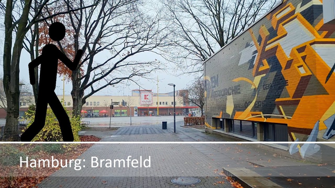 Der Geher in Hamburg: Bramfeld