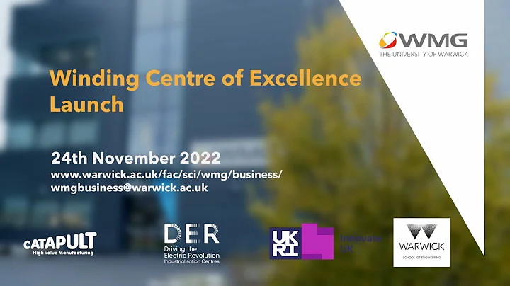 WMG Winding Centre of Excellence Launch 2022