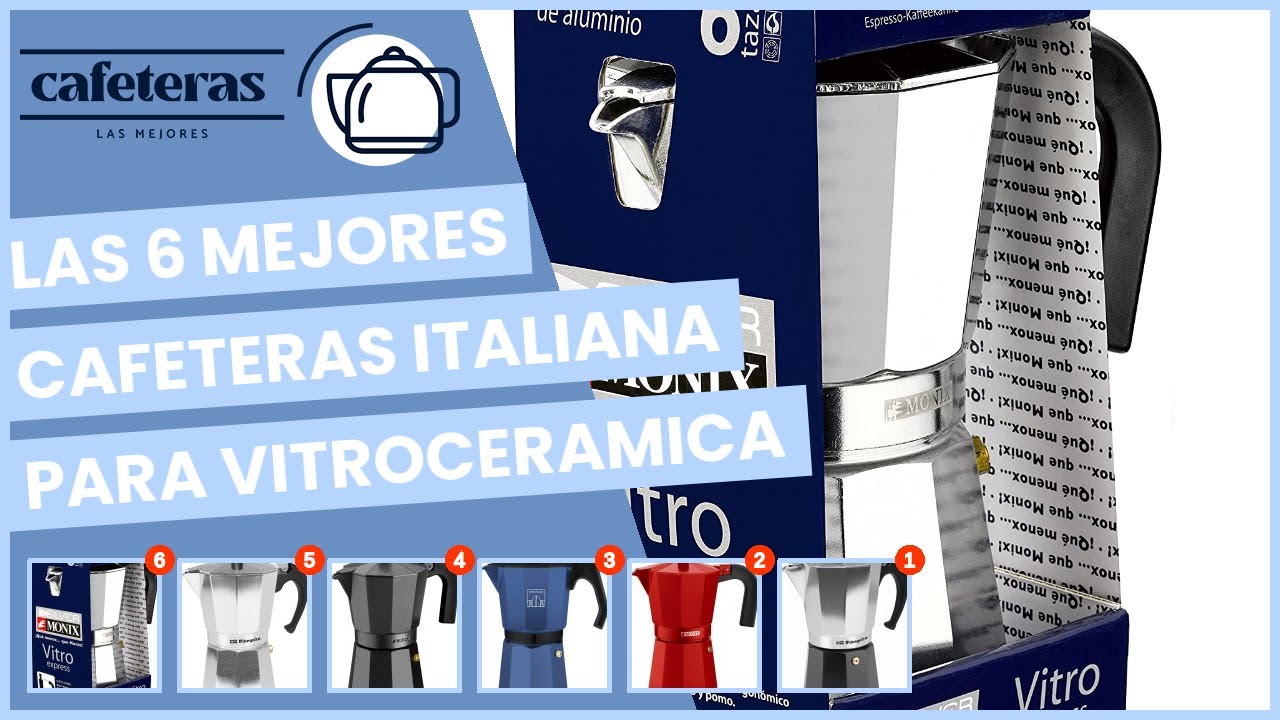 Las 6 mejores cafeteras italiana para vitroceramica 