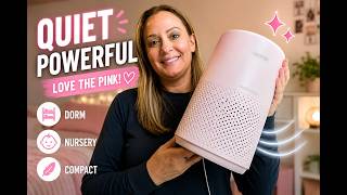 Quiet Yet Powerful Air Purifier Review | Cute Pink HEPA Air Purifier for Dorms, Bedrooms & Nurseries screenshot 3