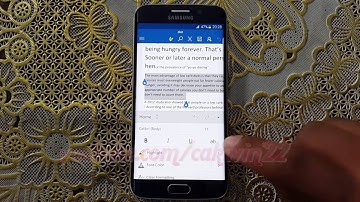 Microsoft Word For Android : How to highlight text in Samsung Galaxy S6