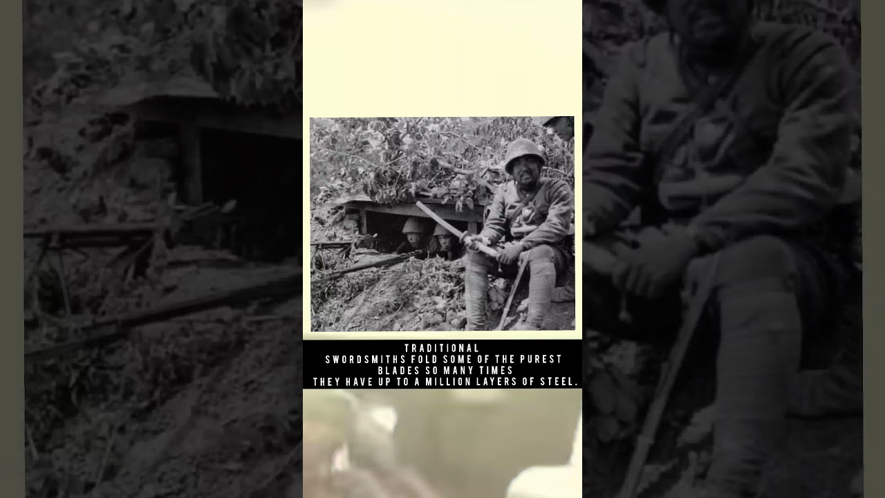 Japanese sword Cut through a machine gun barrel 