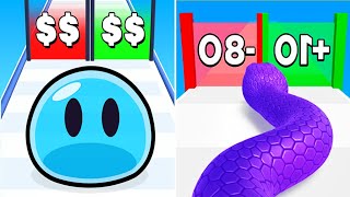 Snake Run Race vs Slime Run Race EPIC SpeedRun Challenge - All Levels Unlocked (Android,iOS) screenshot 4