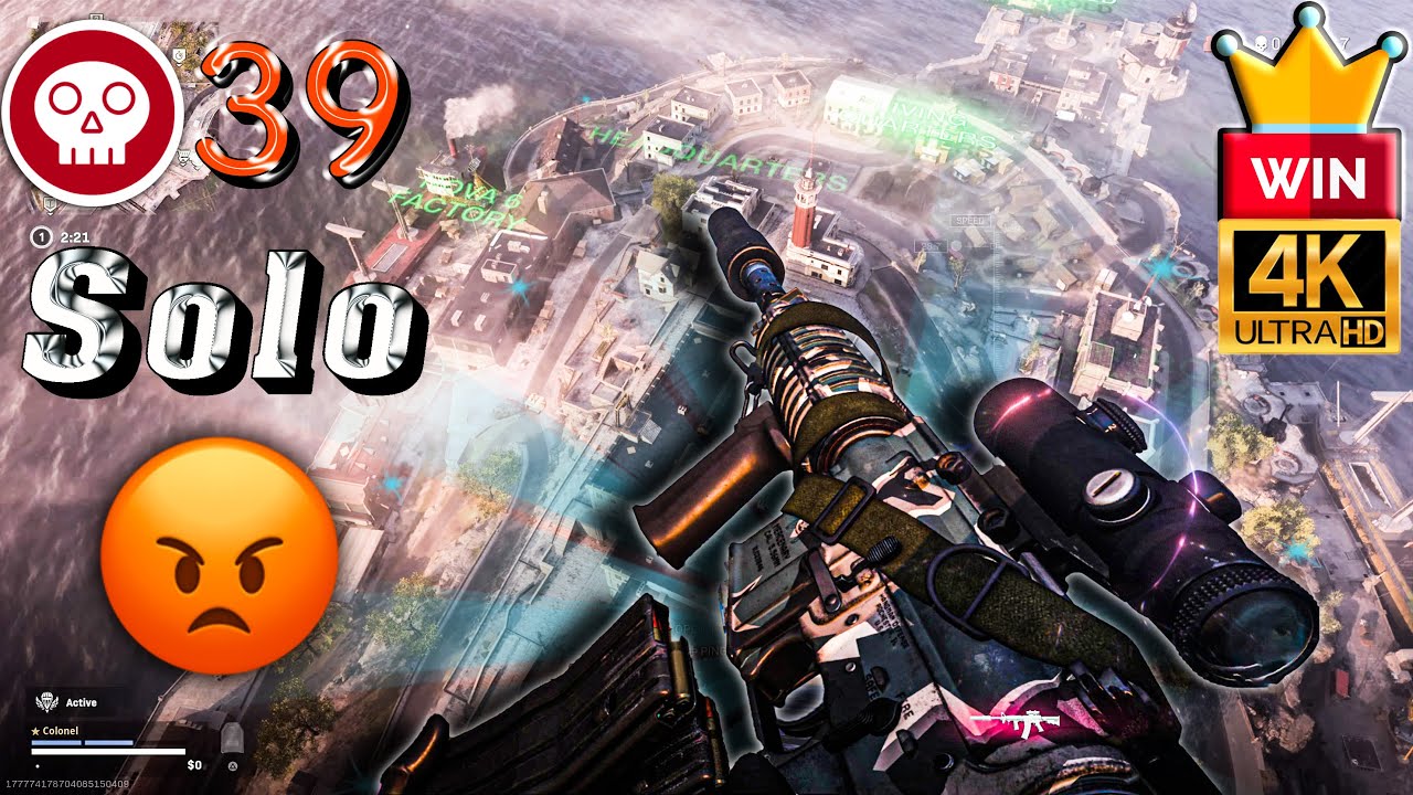39Kill Warzone Rebirth Island - Solo Win Gameplay No Commentary - YouTube