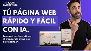 Cómo Crear una Página Web Profesional con IA Fácilmente, Dominio web y Alojamiento (2024) by The Kraft Marketing 2,087 views 8 months ago 54 minutes