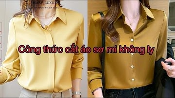 Dạy cắt may: hướng dẫn công thức cắt áo sơ mi không ly vai có ly thân cơ bản| Hoàng Sơn designer