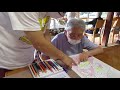 ディサービス　愛の幸望庵　　　脳トレ塗り絵