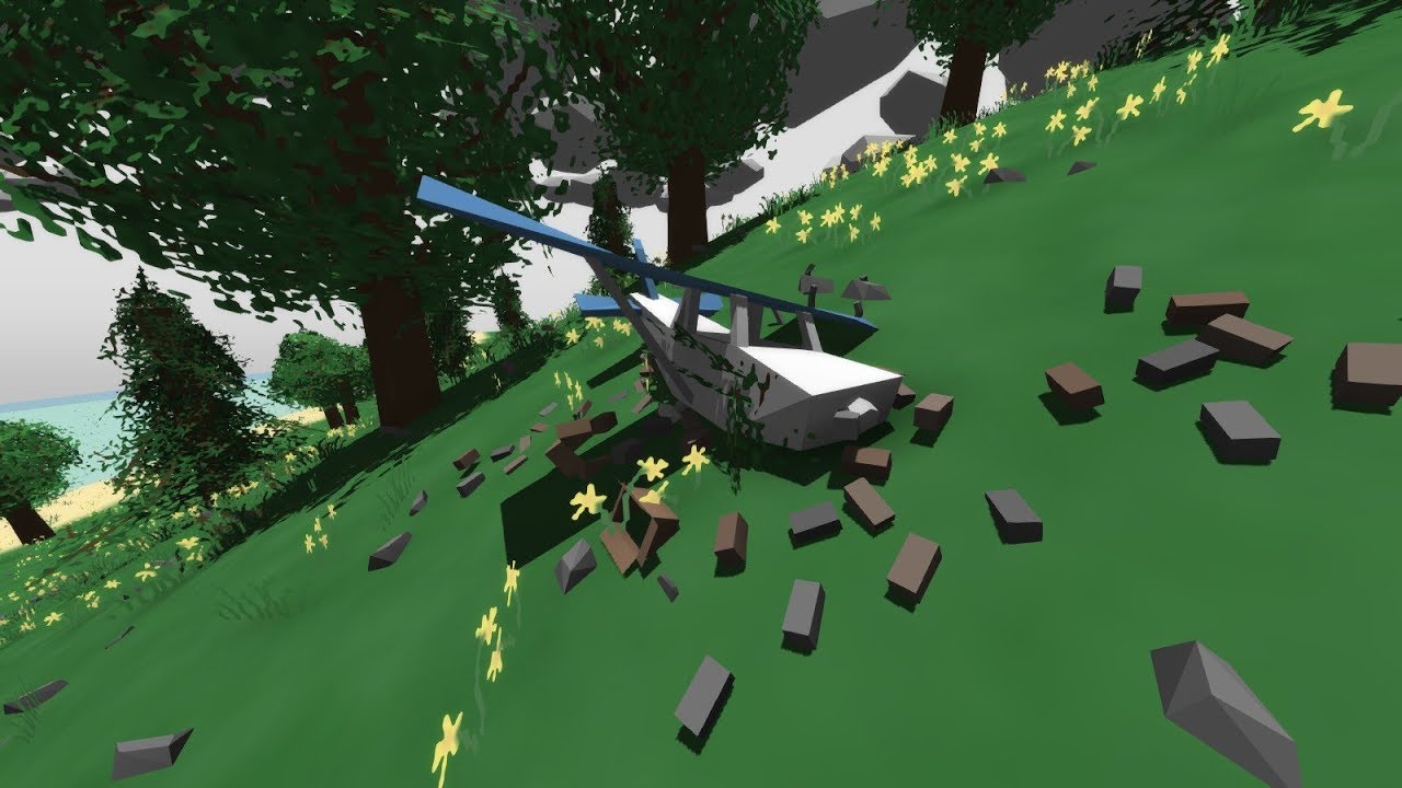 Unturned Plane Crash #1 The start of the adventure and of a new friend