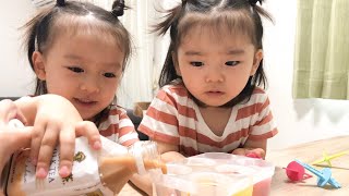 【ひんやりモッパン🍨】手作りアイスキャンディーに挑戦！【親子クッキング】