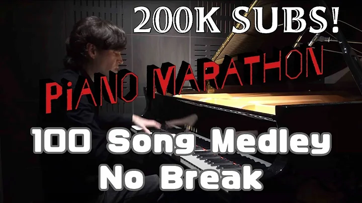Jacob Koller Piano Marathon 100 Song Medley with N...