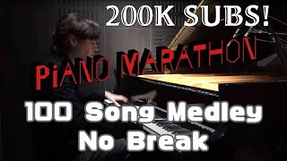 Jacob Koller Piano Marathon 100 Song Medley with No Break