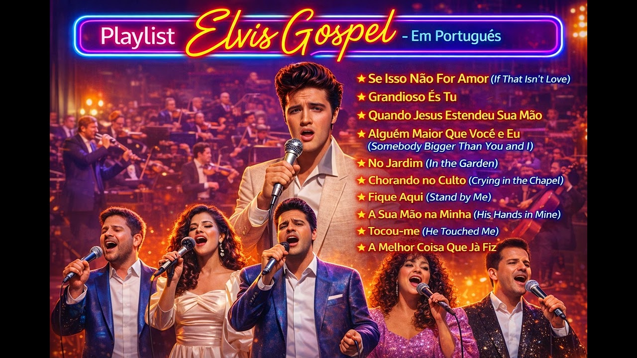 🎶 Playlist Elvis Gospel! Você Nunca Ouviu Elvis Assim! - Louvores Remaster