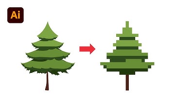 Create Vector Pixel Art in Illustrator