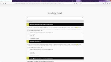 Set Query String Works In Accordion | Searchable Accordion Plugin | jQuery Plugin