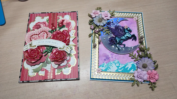 card project share with resin pieces
