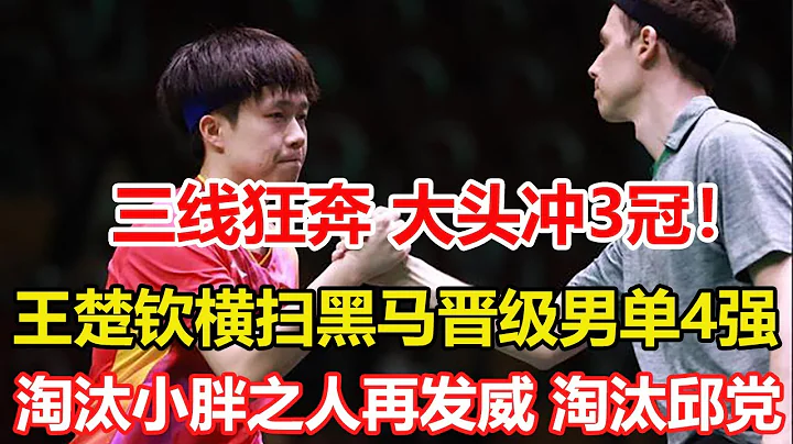 4-0！霸氣橫掃黑馬，王楚欽三線狂奔，下輪對決林詩棟，大頭沖3冠。淘汰樊振東之人再發威，弗朗西斯卡4-0橫掃邱黨 #乒乓球 #tabletennis #撞球 - 天天要聞