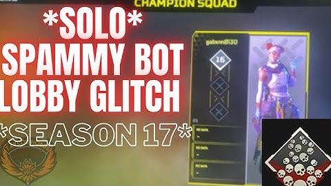 Apex Legends SOLO BOT LOBBY GLITCH (Spammy method) SEASON 17