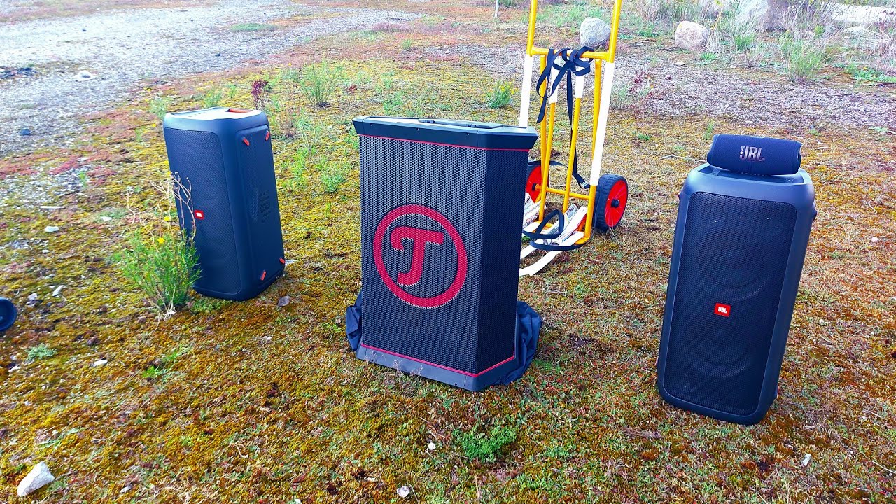 Teufel Rockster VS TWO/2x JBL PartyBox 300 (Outdoor, English) + A bunch
