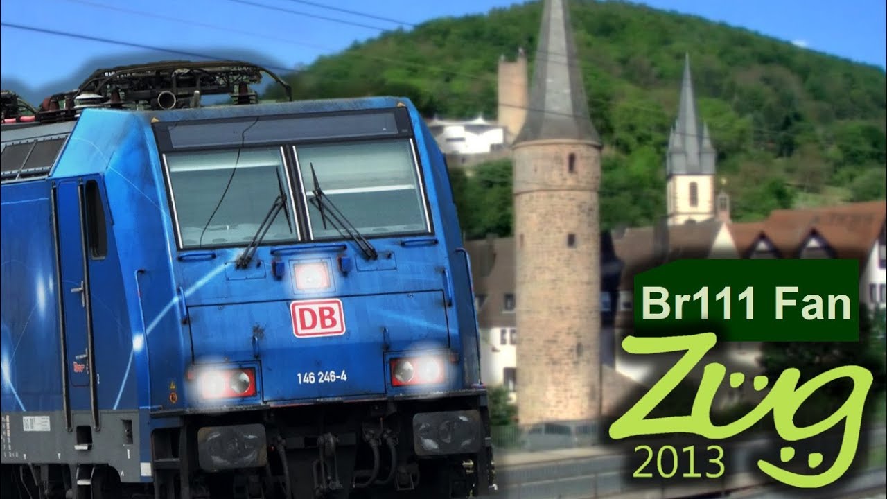 eisenbahn puro malte Zug2013 & Br111 Fan: Doku Bahnstrecke Aschaffenburg - Gemünden - Würzburg (2017)