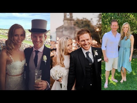 Eoin Morgan with his wife Tara Ridgway | spouse | family - YouTube