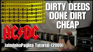 Guitar Lesson - Dirty Deeds Done Dirt Cheap (AC/DC) Original JaiminhoPagina Series (2009)