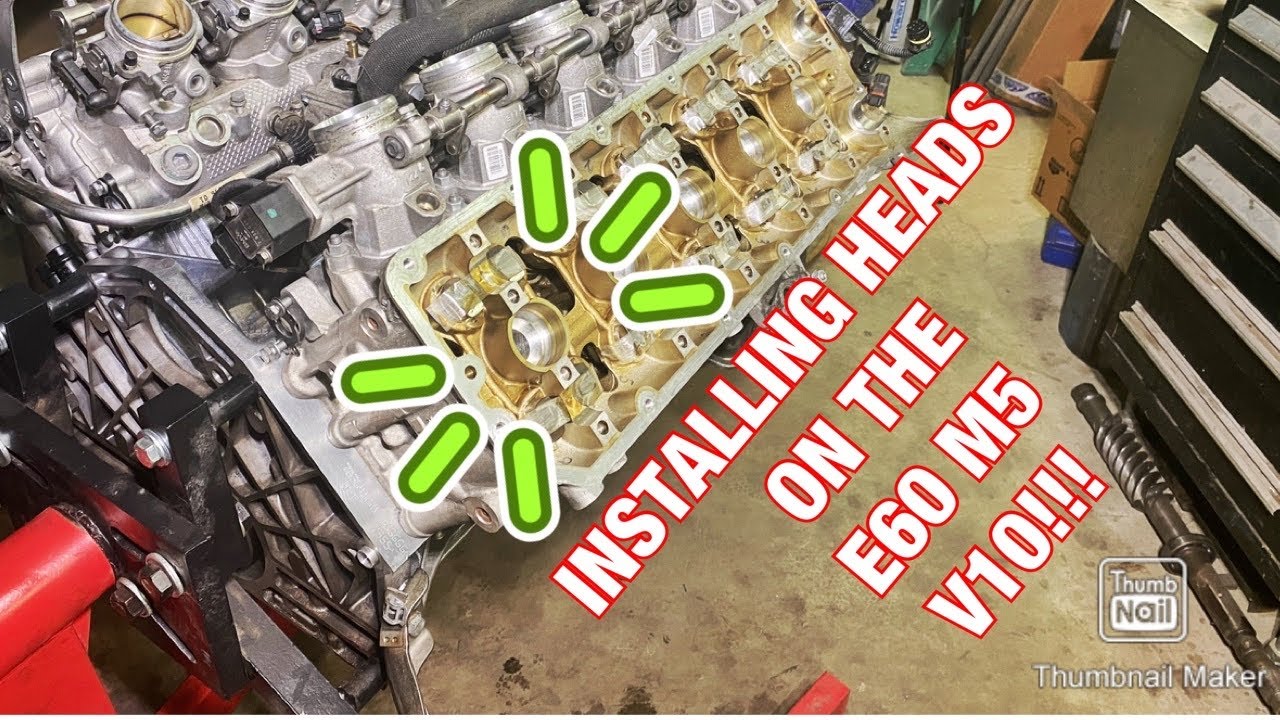 E60 M5 Cylinder Head Install YouTube