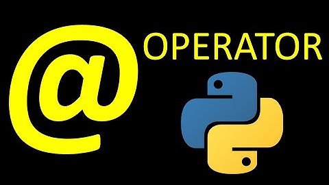 Der @ Operator in Python | #Python