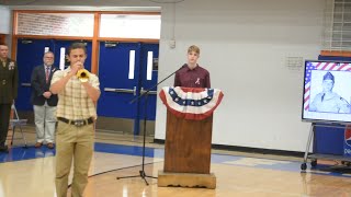 VHS Veteran's Day Program concludes with a playing of the Taps.