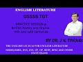 DSSSB  TGT  ENGLISH I Session-8 British Poetry and Drama 17th and 18th Centuries I DR. J. K. TIWARI