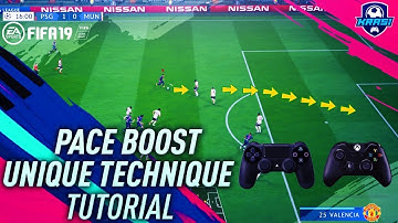 FIFA 19 UNIQUE PACE BOOST TUTORIAL - HOW TO SPRINT ULTRA FAST - BEST SPEED BOOST GLITCH