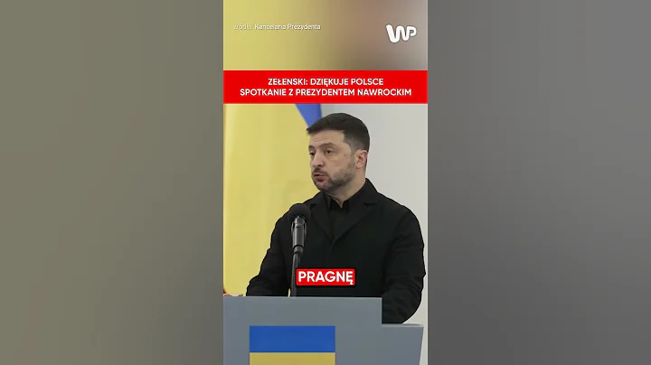Konferencja Karola Nawrockiego i Wołodymyra Zełenskiego. Prezydent Ukrainy: Dziękujemy