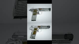 Tokarev vs  M1911A1 Gun Pistol Mechanism #technology #mechanic #automobile #tech #cartoon #machine
