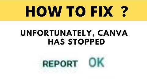 How to fix Canva App Unfortunately Has Stopped Solution - Canva Stopped Problem || FING 24