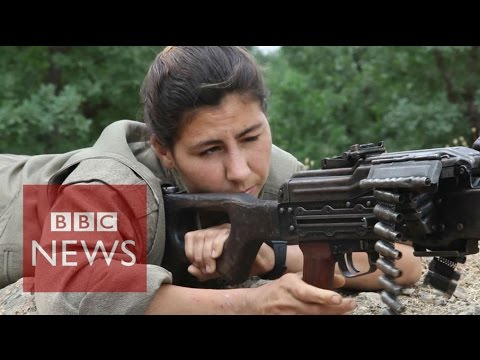 Kurdish & Yazidi women fighting ISIS - BBC News