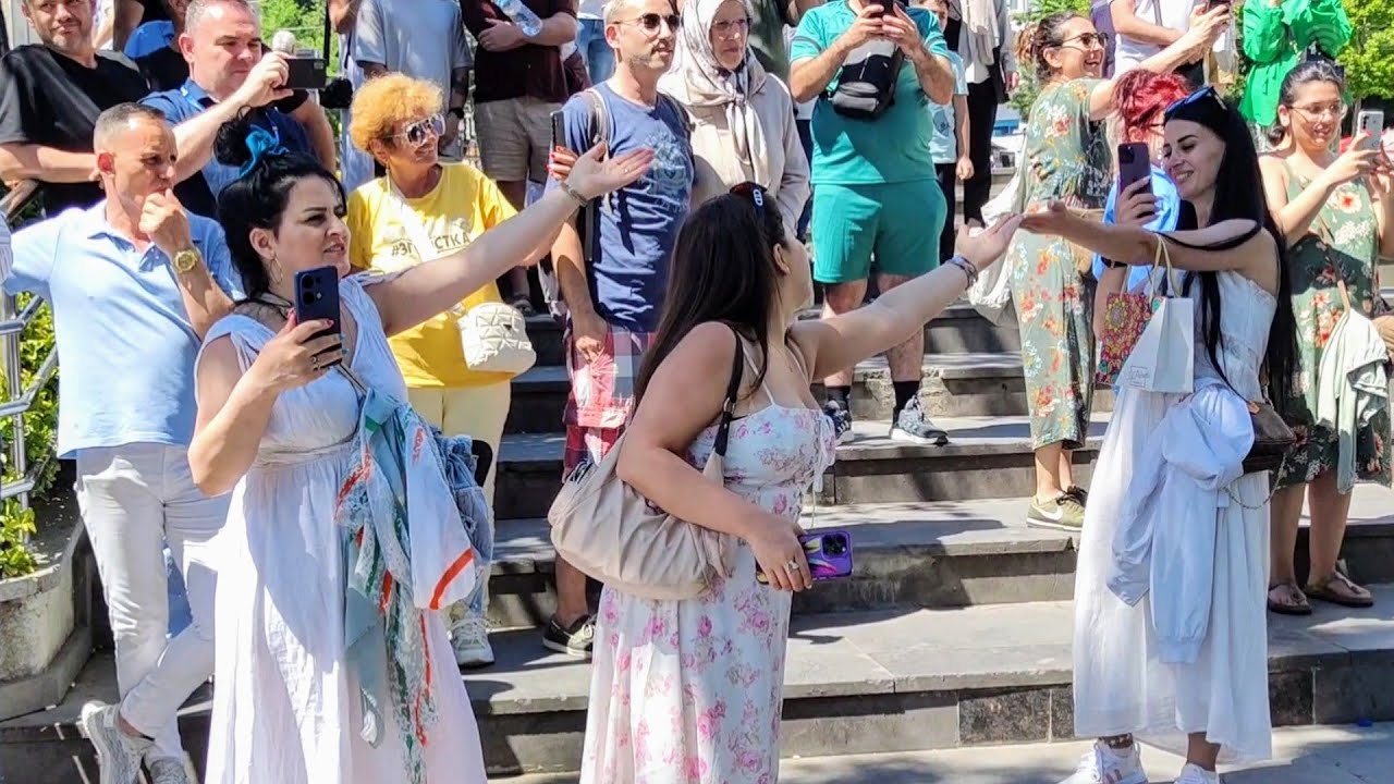 Grup Şamata'yı Gören Turistler Hayranlıkla İzlediler 💯💯💯