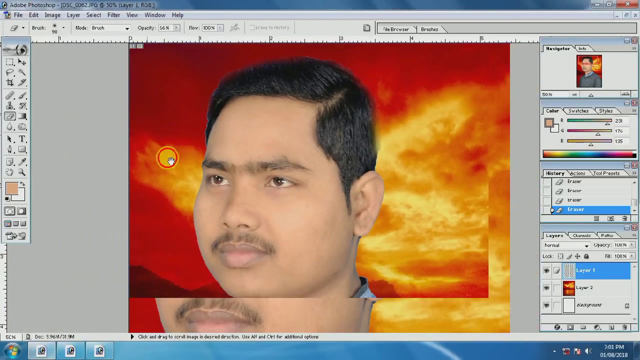 How To Change Background In Adobe Photoshop 7 0 YouTube