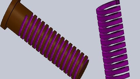 HELICAL SPRING & HELICAL CUT IN SOLID WORKS TOOL