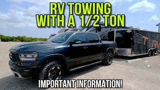 TOWING an RV with a Half Ton Pickup! Watch this first!