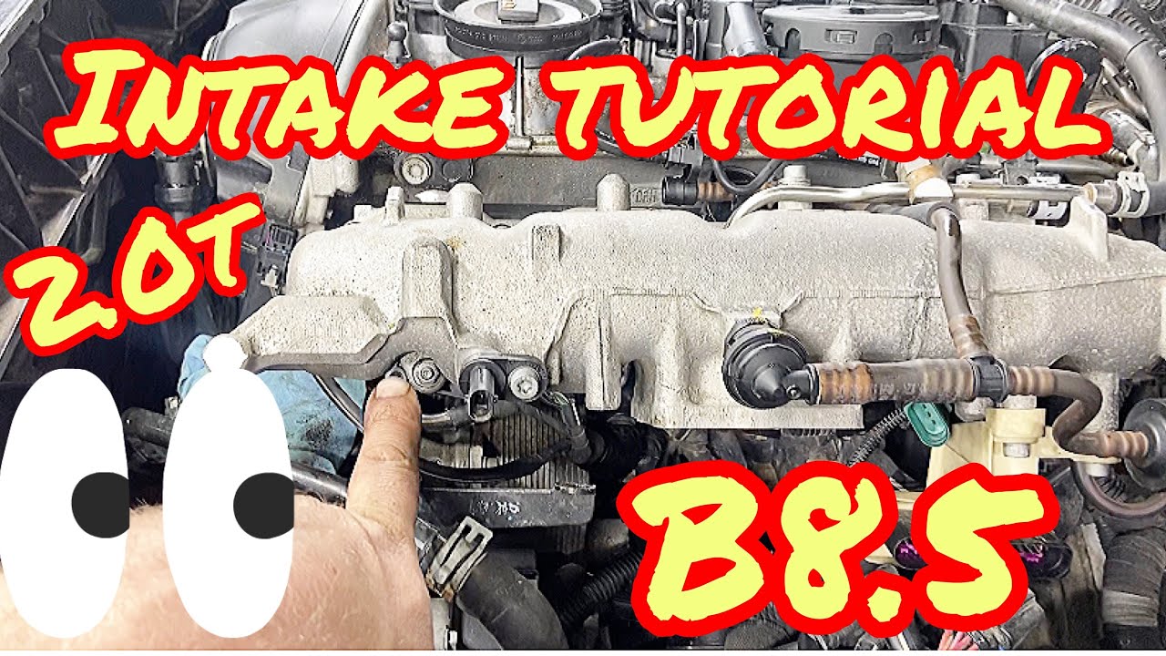 b8.5 Flex Fuel 2.0t tfsi (intake manifold) Removing CPMA (Fuel Injector) carbon cleaning a4 a5 a6 q5