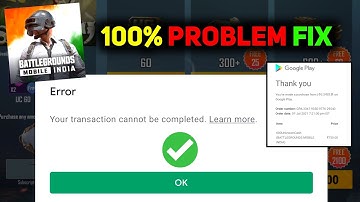 BGMI UC PURCHASE PROBLEM SOLVED 😍 | YOUR TRANSACTION CANNOT BE COMPLETED