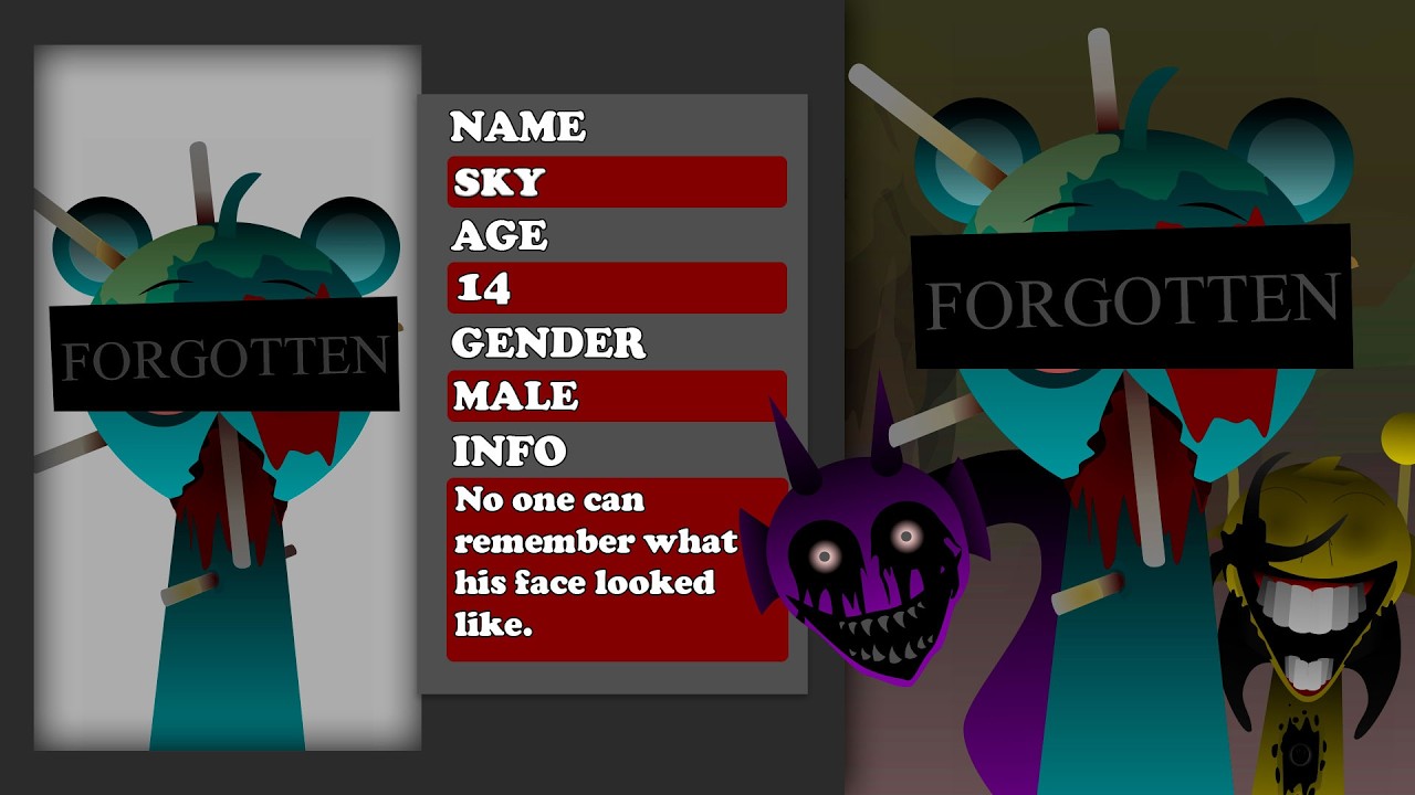 Incredibox Sprunki Rotten And Forgotten Phase 3 - NEW UPDATE (GALLERY) | ALL Characters Description