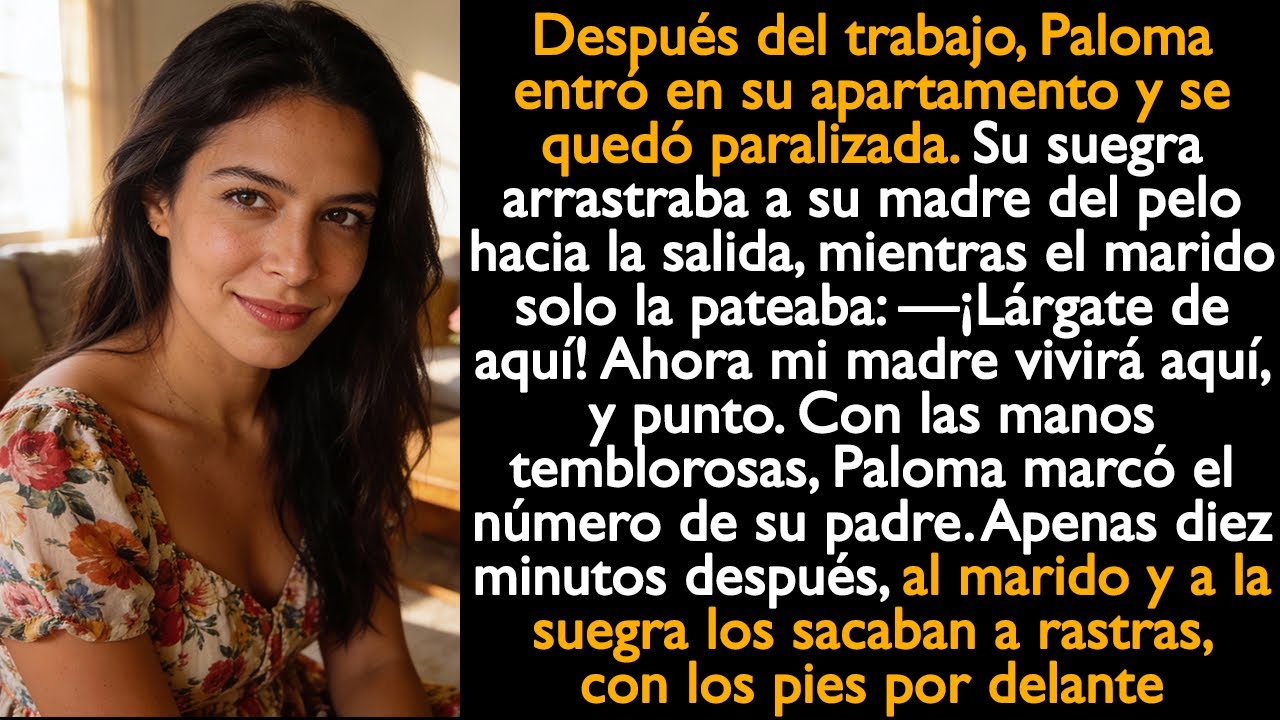 Con las manos temblorosas, Paloma marcó el número de su padre. Apenas diez minutos después...