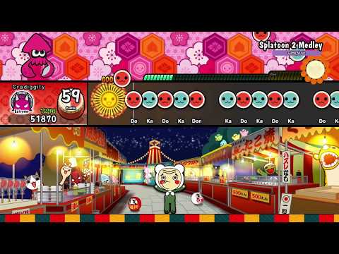 Splatoon 2 Medley (Extreme Full Combo) - Taiko no Tatsujin for Nintendo Switch