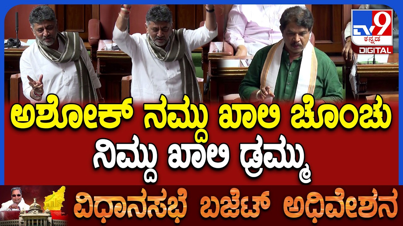 Budget Assembly: ಸಿದ್ದು ಬಜೆಟ್ ಖಾಲಿ ಚೊಂಬು ಎಂದ ಅಶೋಕ್​ಗೆ ಸ್ಪಾಟ್​ನಲ್ಲೇ ಡಿಕೆ ಕೌಂಟರ್ | #TV9D