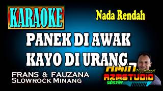 PANEK DIAWAK KAWIN DIURANG || KARAOKE  Nada Rendah