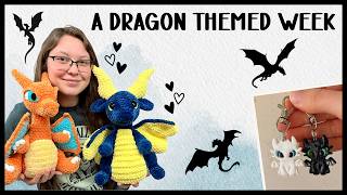 More Crochet Dragon Plushies!!😍 Weekly Makes VLOG 📹
