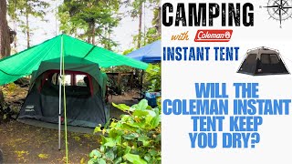 Will the Coleman Instant Tent Keep You Dry? 🌧️ | Setup & Rain Test