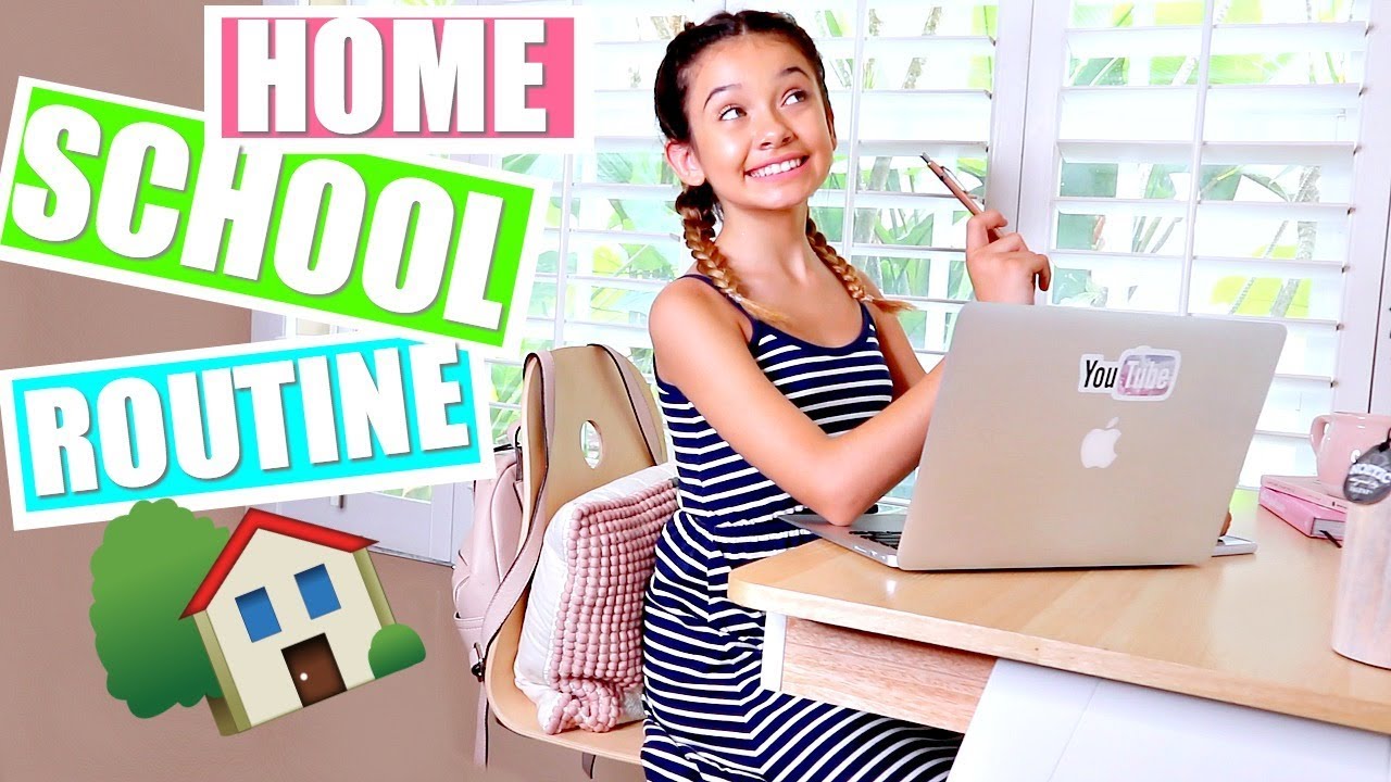 funny friends HOME SCHOOL MORNING ROUTINE | A day in my life 🏡📓
